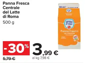 Carrefour Panna Fresca Centrale del Latte di Roma offerta