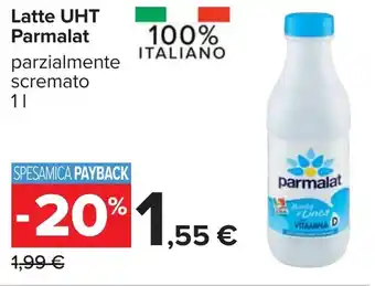 Carrefour Latte UHT Parmalat offerta