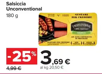 Carrefour Salsiccia Unconventional offerta