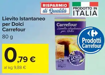 Carrefour Lievito Istantaneo per Dolci Carrefour offerta