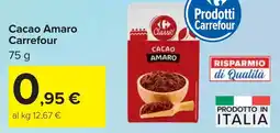 Carrefour Cacao Amaro Carrefour offerta