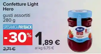 Carrefour Confetture Light Hero offerta