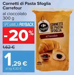 Carrefour Cornetti di Pasta Sfoglia Carrefour offerta