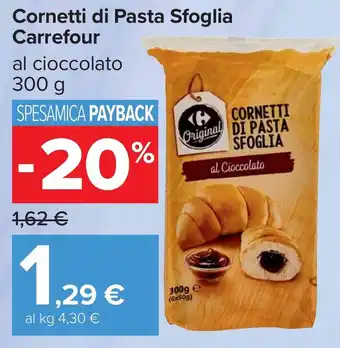 Carrefour Cornetti di Pasta Sfoglia Carrefour offerta