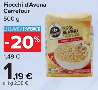 Carrefour Fiocchi d'Avena Carrefour offerta