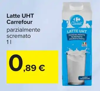 Carrefour Latte UHT Carrefour parzialmente scremato offerta