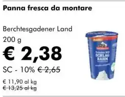 NaturaSì Panna fresca da montare Berchtesgadener Land offerta