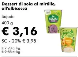 NaturaSì Dessert di soia al mirtillo, all'albicocca Sojade offerta