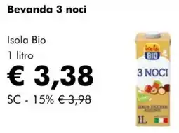 NaturaSì Bevanda 3 noci Isola Bio offerta