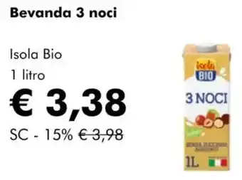 NaturaSì Bevanda 3 noci Isola Bio offerta