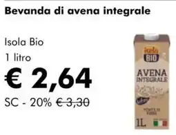 NaturaSì Bevanda di avena integrale Isola Bio offerta