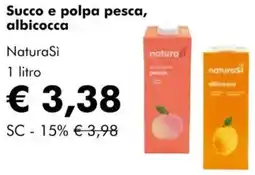 NaturaSì Succo e polpa pesca, albicocca Natura Si offerta