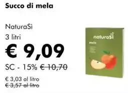 NaturaSì Succo di mela NaturaSi offerta