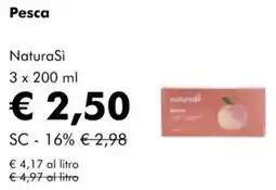 NaturaSì Pesca NaturaSì offerta