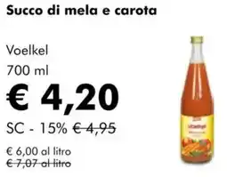 NaturaSì Succo di mela e carota Voelkel offerta