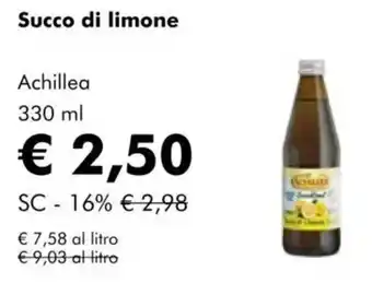 NaturaSì Succo di limone Achillea offerta