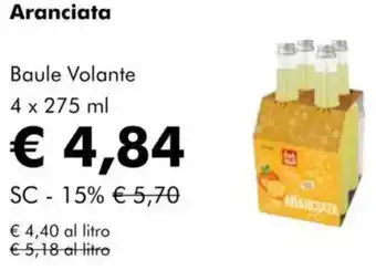 NaturaSì Aranciata Baule Volante offerta