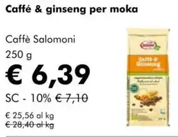 NaturaSì Caffé & ginseng per moka caffè salomoni offerta