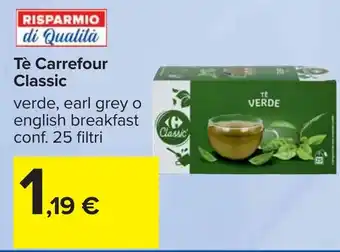 Carrefour Tè Carrefour Classic offerta