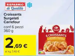 Carrefour Croissants Surgelati Carrefour offerta