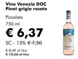 NaturaSì Vino venezia doc pinot grigio rosato pizzolato offerta