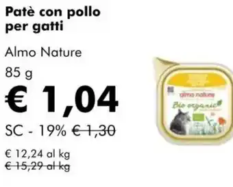 NaturaSì Patè con pollo per gatti almo nature offerta