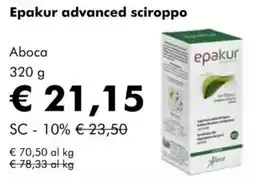 NaturaSì Epakur advanced sciroppo Aboca offerta