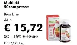 NaturaSì Multi 45 50compresse bios line offerta