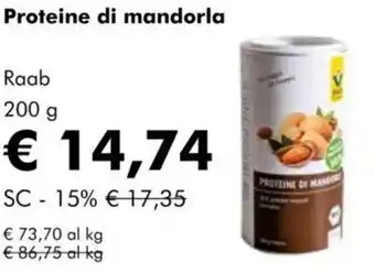 NaturaSì Proteine di mandorla Raab offerta