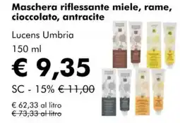 NaturaSì Maschera riflessante miele, rame, cioccolato, antracite Lucens Umbria offerta