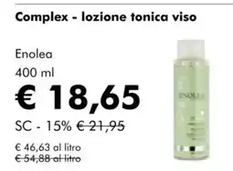 NaturaSì Complex - lozione tonica viso Enolea offerta