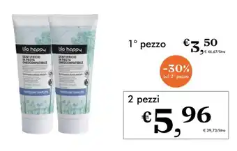 NaturaSì bio happy Neutral & Delicate dentifricio in pasta protezione completa echinacea e anice offerta