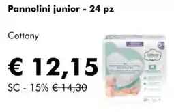 NaturaSì Pannolini junior - 24 pz Cottony offerta