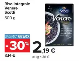 Carrefour Riso Integrale Venere Scotti offerta