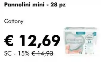 NaturaSì Pannolini mini Cottony - 28 pz offerta