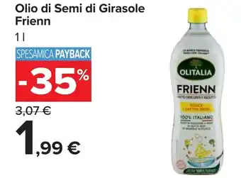 Carrefour Olio di Semi di Girasole Frienn offerta