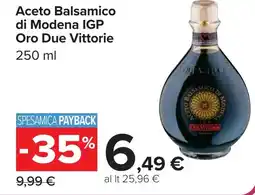 Carrefour Aceto Balsamico di Modena IGP Oro Due Vittorie offerta