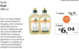 NaturaSì EcoSì Piatti 2 pezzi offerta