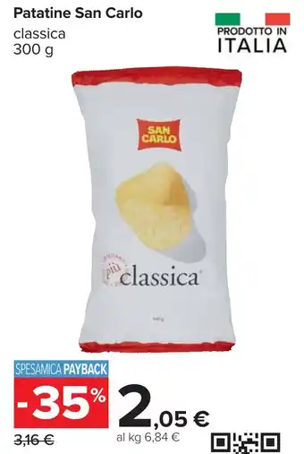 Carrefour Patatine San Carlo classica offerta