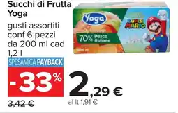 Carrefour Succhi di Frutta Yoga offerta