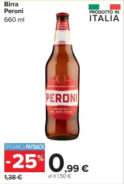 Carrefour Birra Peroni offerta