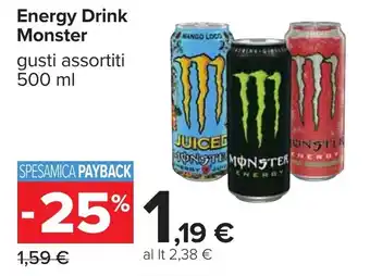 Carrefour Energy Drink Monster offerta