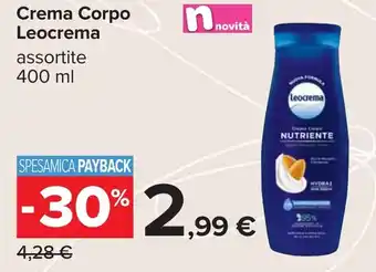 Carrefour Crema Corpo Leocrema offerta