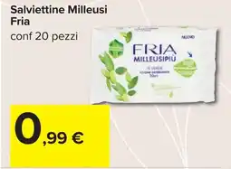 Carrefour Salviettine Milleusi Fria offerta