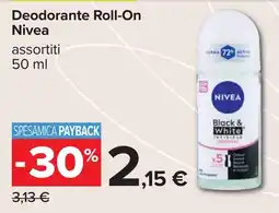 Carrefour Deodorante Roll-On Nivea offerta