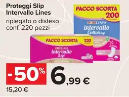 Carrefour Proteggi Slip Intervallo Lines offerta