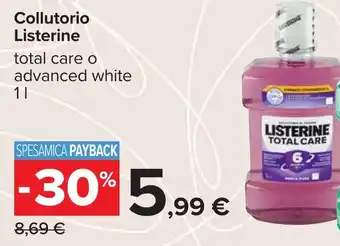 Carrefour Collutorio Listerine offerta