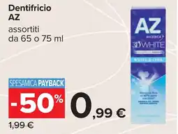 Carrefour Dentifricio AZ offerta