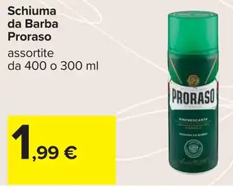 Carrefour Schiuma da Barba Proraso offerta