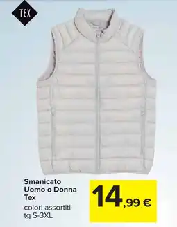 Carrefour Smanicato Uomo o Donna Tex offerta